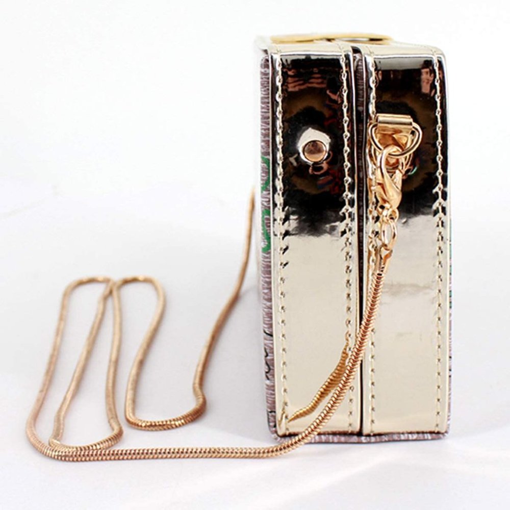 Van Caro Women Girls Box Clutch Crossbody Shoulder - Picture 3 of 6